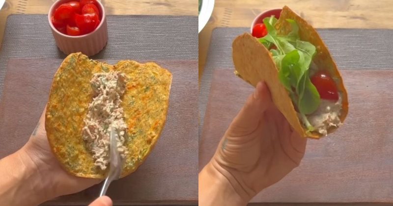 Receita é uma espécie de taco saudável