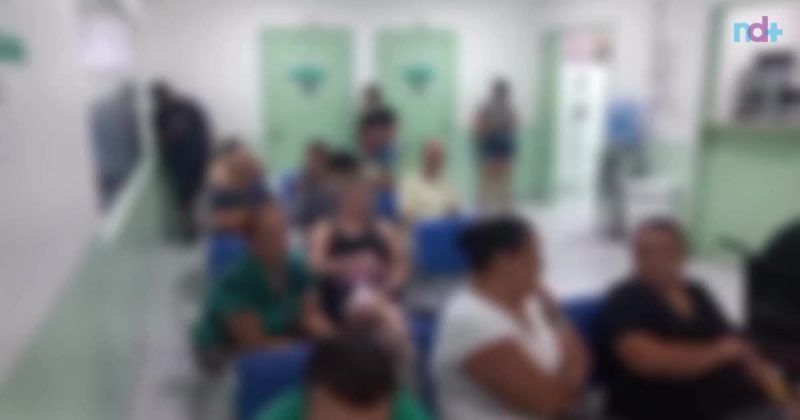 imagem ilustrativa mostra superlotação em unidade de Itajaí