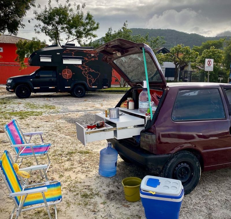 A família pretende ir além de Santa Catarina e já está com planos para viajar de carro pelo Brasil 