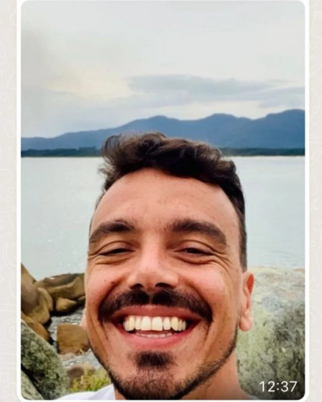 Foto do rosto do advogado Guilherme Kowalsky Dagnoni, encontrado morto em trilha do Canto do Morcego em Itajaí