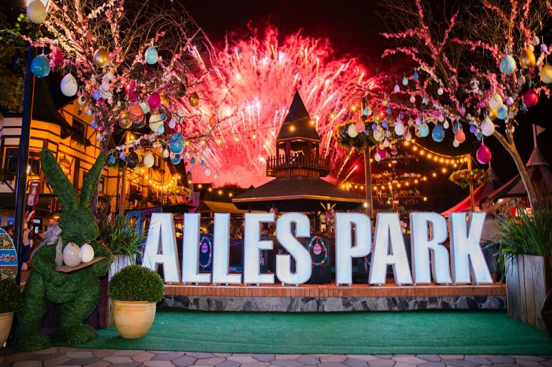 Com shows e fogos de artifício, o Alles Park inaugurou uma nova área com sete atrativos e divulgou as próximas etapas de expansão do parque