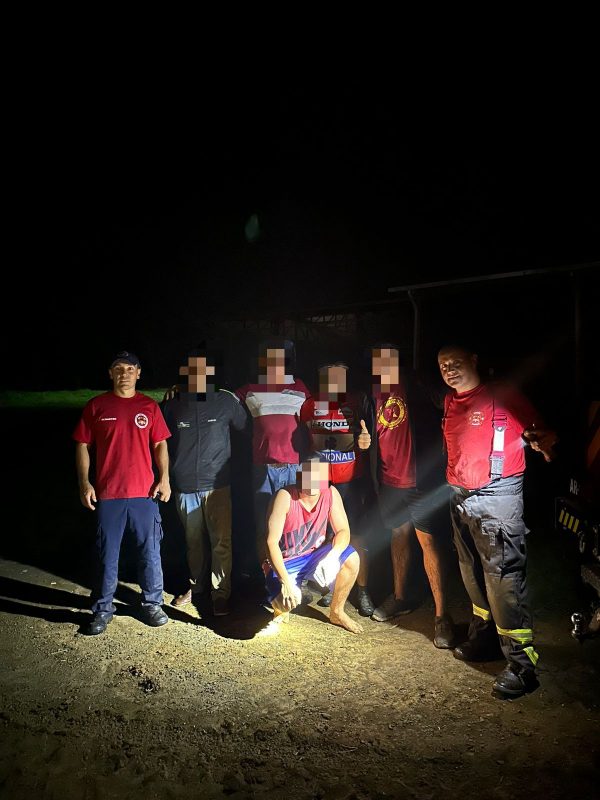 Ciclista foi localizado pelos bombeiros 