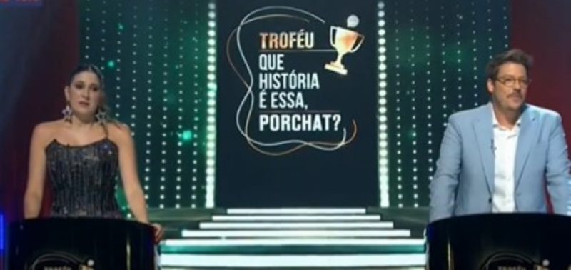 Dani Calabresa participou da apresentação do programa do Porchat e deu beijo triplo em Pabllo Vittar e Deborah Secco 