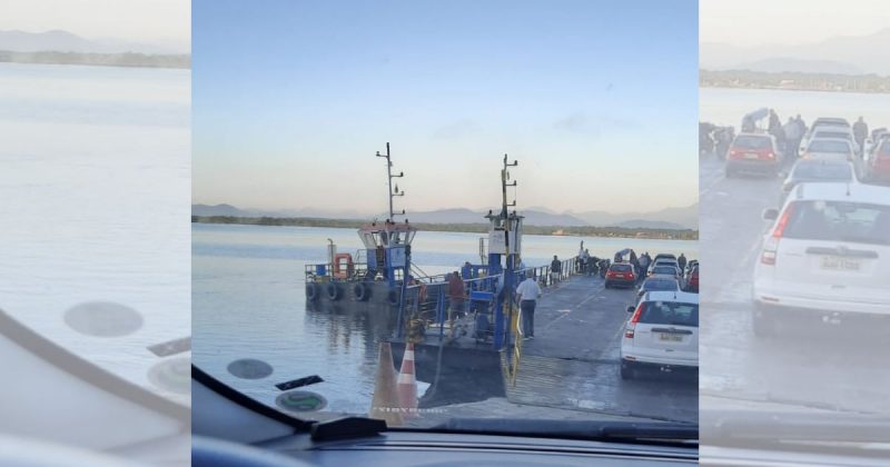 Ferry boat volta a apresentar problemas na travessia entre Joinville e Vila da Glória - Foto: Internet/Reprodução/ND