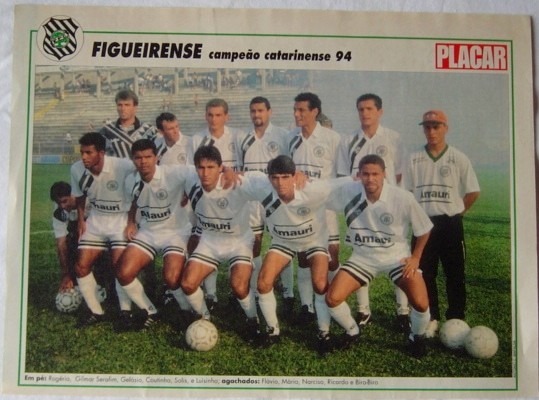 Figueirense campe&atilde;o do Campeonato Catarinense de 1994 – Foto: Revista Placar/Arquivo/ND
