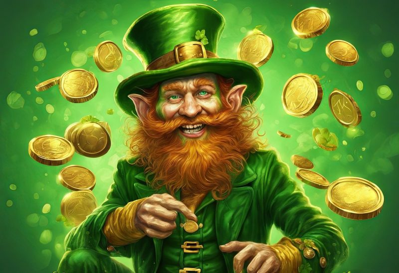 Saint Patrick's Day é uma festa tradicional da Irlanda com comida e bebida à vontade; imagem mostra duende símbolo da festa