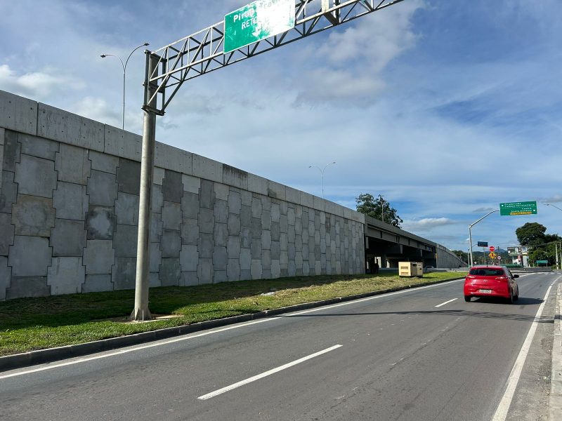 Novo elevado de Joinville foi inaugurado neste sábado (9) - Foto: Felipe Bambace/NDTV