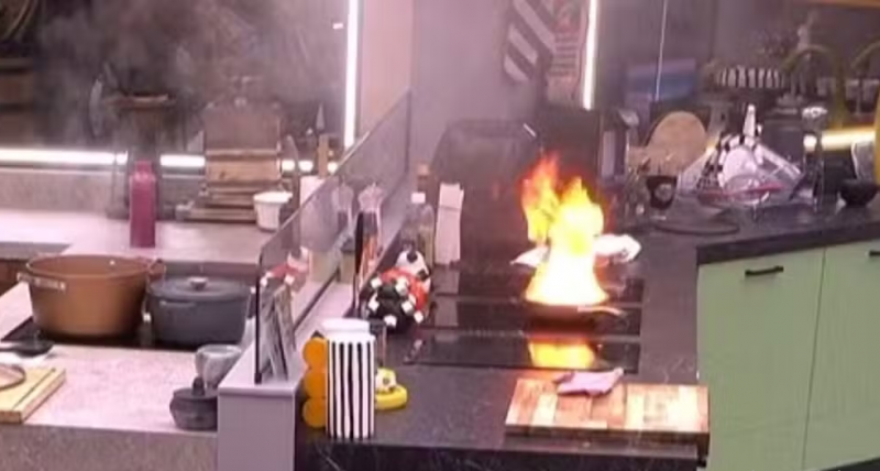 Panela pega fogo no BBB 24 – Foto: Globo/Reprodu&ccedil;&atilde;o/ND