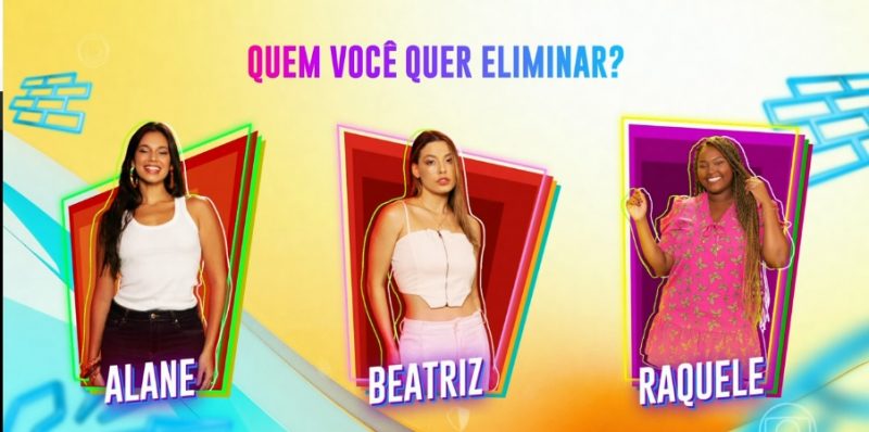 Alane, Beatriz e Raquele est&atilde;o no pared&atilde;o do BBB 24 – Foto: REPRODU&Ccedil;&Atilde;O