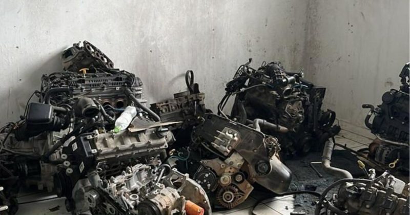 Pe&ccedil;as encontradas estavam com registros de furto – Foto: Divulga&ccedil;&atilde;o/Pol&iacute;cia Civil/ND