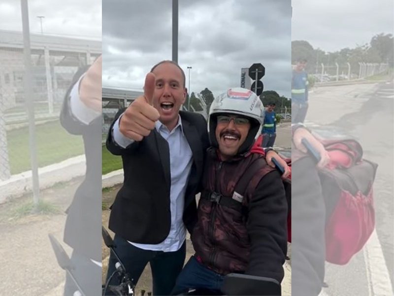 Prefeito fez v&iacute;deo divertido para anunciar vagas na cidade – Foto: Reprodu&ccedil;&atilde;o/ND