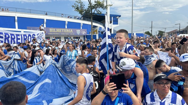 Torcida do Ava&iacute; vai marcar presen&ccedil;a na Ressacada. Recorde de p&uacute;blico?&nbsp; – Foto: Ian Sell/ND