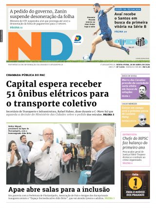 Capa - Jornal Notícias do Dia