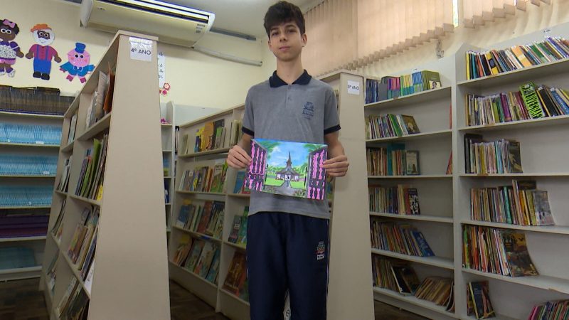 Arthur foi o grande vencedor da 4ª edição do Concurso de Desenho da NDTV Record