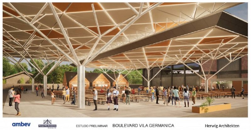 Projeto de como deve ficar o Boulevard – Foto: Prefeitura de Blumenau/Reprodu&ccedil;&atilde;o/ND