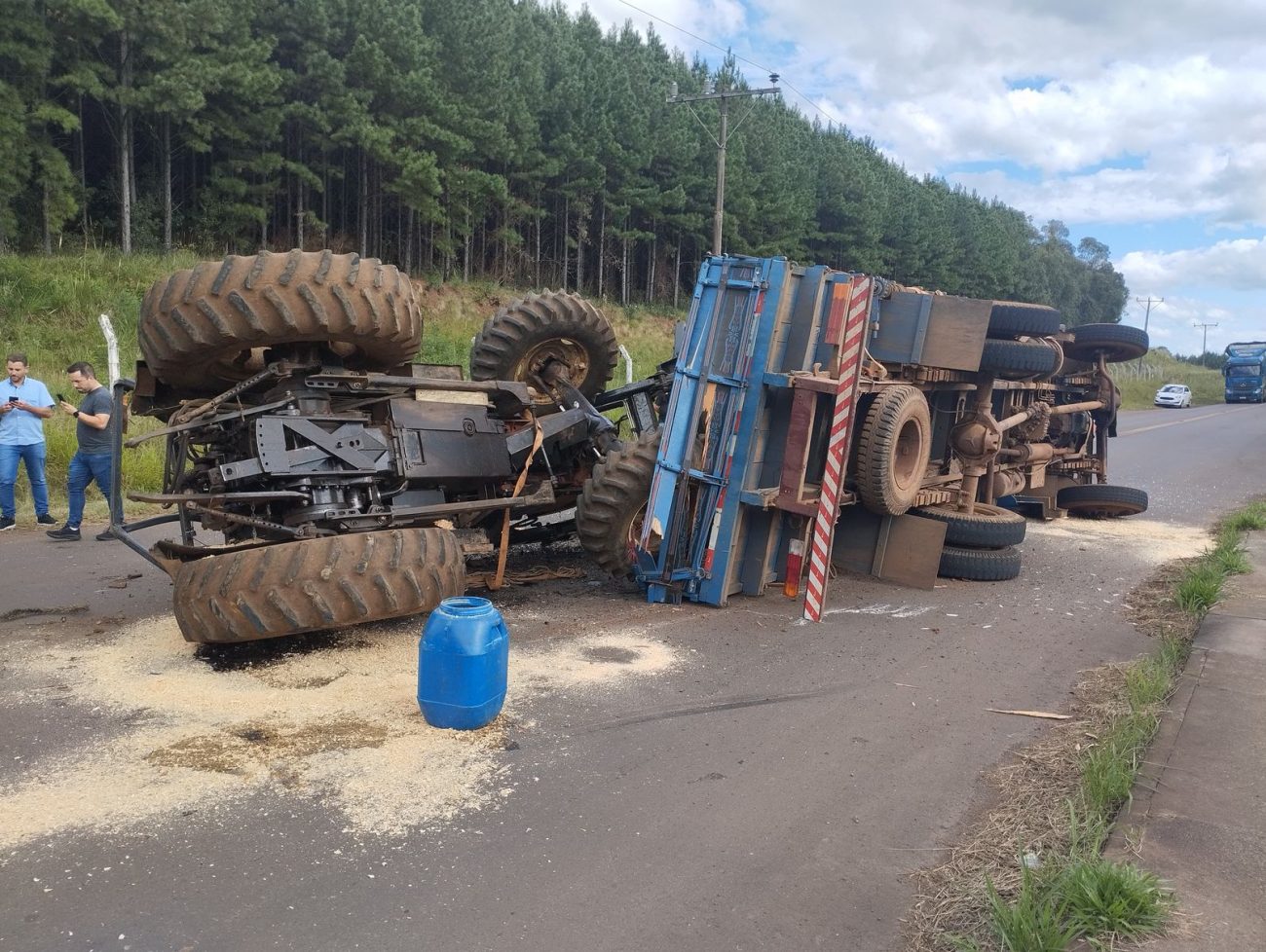 Acidente ocorreu na tarde desta terça-feira (30) - Corpo de Bombeiros Voluntários/ND