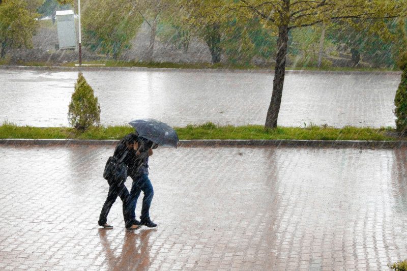 Imagem de mulheres com guarda-chuva 
