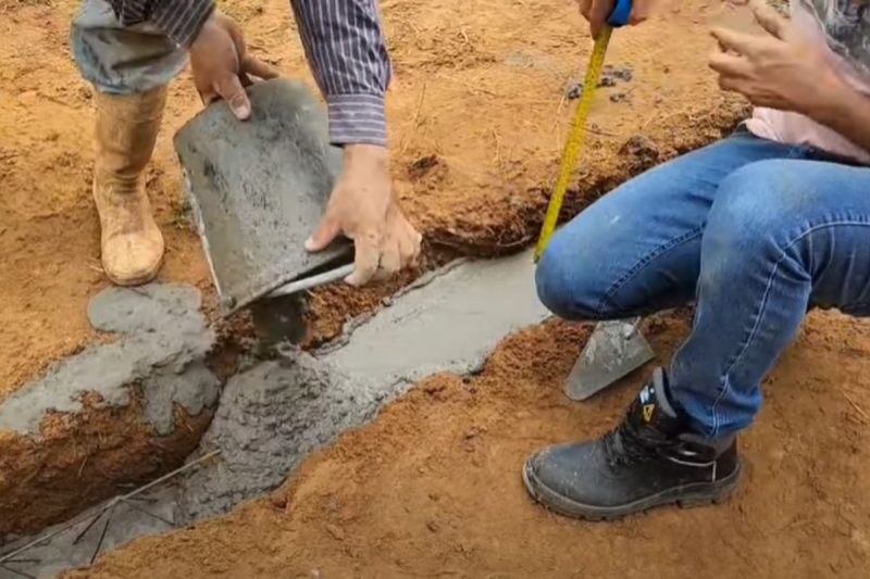 Alicerce fica pronto em pouco tempo 