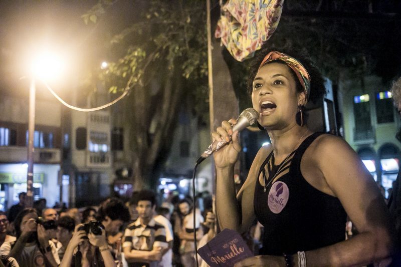 Marielle Franco faz fala em espaço público