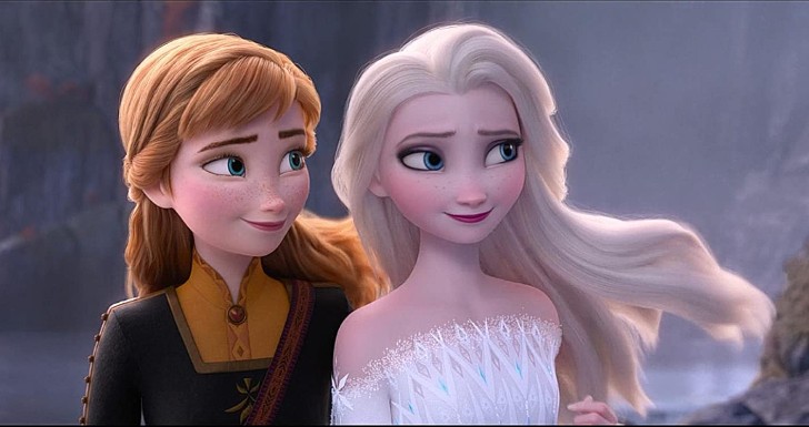 Anna e Elsa em "Frozen 2"