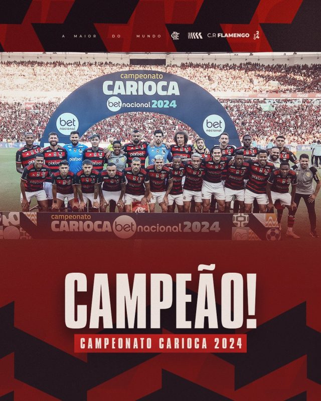Flamengo ficou com o Carioca – Foto: CRF/ND