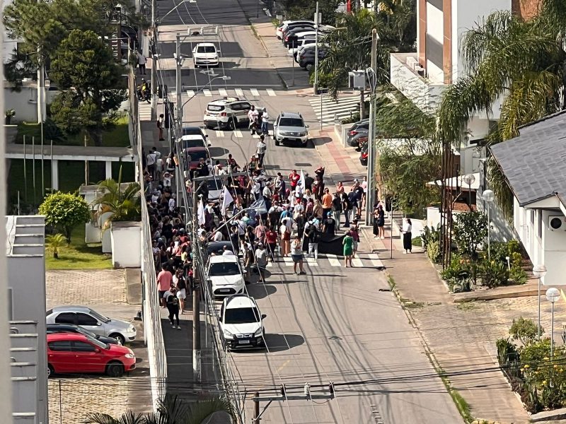 Greve dos professores em São José