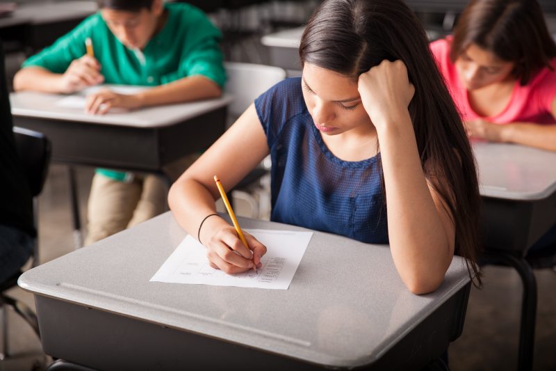 Prova do "Enem dos Concursos": na imagem, alunos fazendo a prova