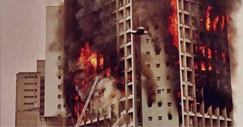  O incêndio no Edifício Joelma se iniciou em um dos aparelhos de ar-condicionado localizado no 12º andar 