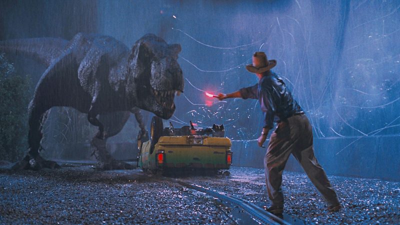 Cena do filme "Jurassic Park", obra cinematográfica com uma importante trilha sonora