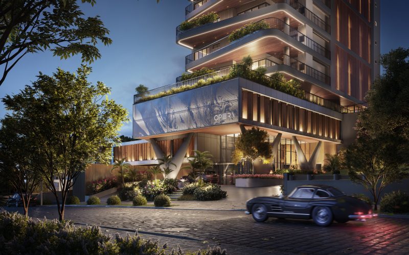 Empreendimento da Halsten &eacute; um dos pr&eacute;dios mais altos da cidade, assim como o Soul e o Amaluna, que tamb&eacute;m fazem parte da incorporadora&nbsp;– Foto: Halsten Incorporadora/Divulga&ccedil;&atilde;o