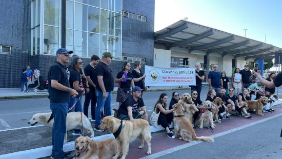 ‘Justiça pelo Joca’: tutores de cães fazem manifestação no aeroporto de Joinville