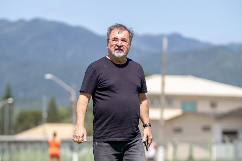 Marco Aurélio Cunha durante treino do Figueirense