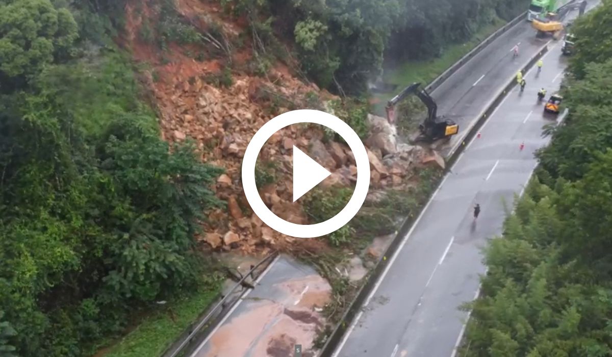 Vídeo mostra dimensão do estrago causado por deslizamento no Morro dos  Cavalos, em Palhoça