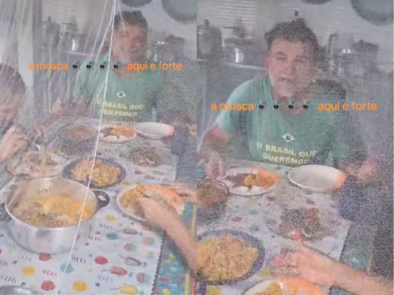 Forma inusitada para afastar os insetos viralizou – Foto: Internet/Reprodu&ccedil;&atilde;o/ND