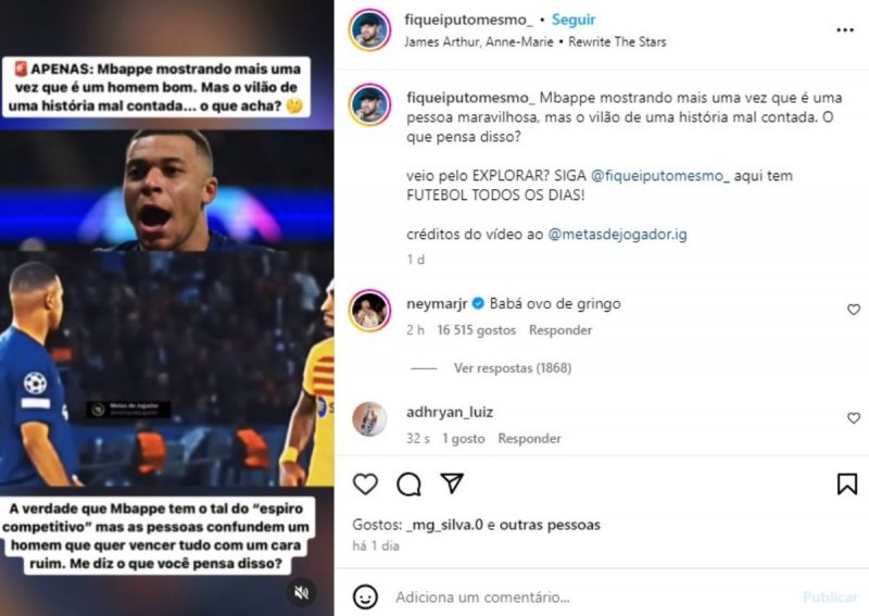 Neymar partiu para o ataque