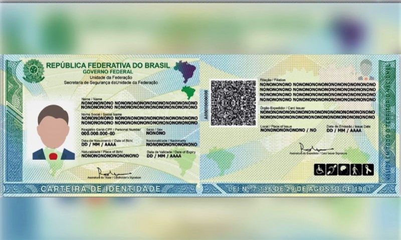 na imagem aparece a nova carteira de identidade nacional