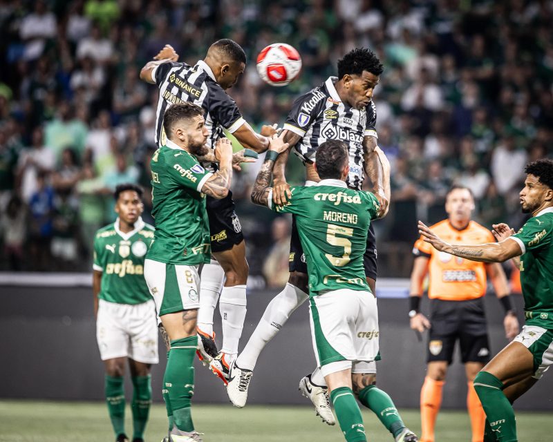 Palmeiras e Santos decidiram o Paulist&atilde;o no Allianz Parque – Foto: palmeiras x santos