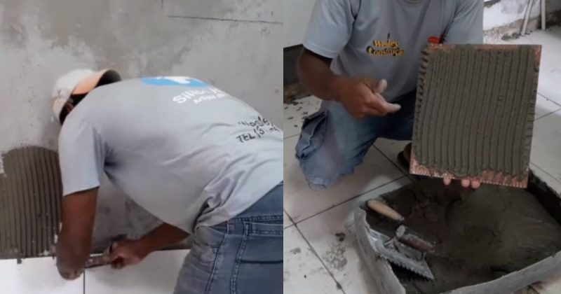 Aprenda a azulejar parede torta