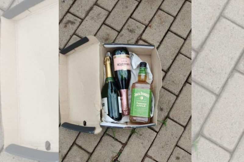 O homem furtou tr&ecirc;s garrafas de bebida alco&oacute;lica. – Foto: Pol&iacute;cia Militar/Divulga&ccedil;&atilde;o/ND