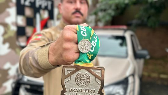 Policial de Balneário Camboriú é vice-campeão do Campeonato Brasileiro de Jiu-jitsu