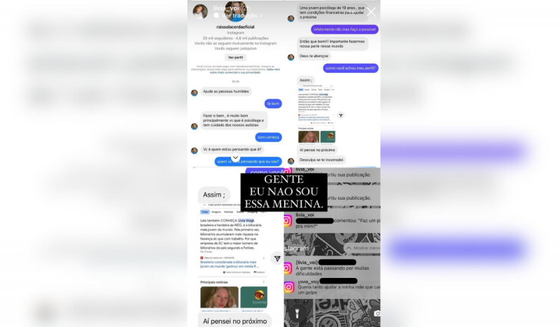 Print de publicação do instagram