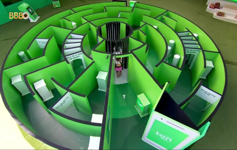 Brothers tinham que sair de labirinto – Foto: Globo/Reprodu&ccedil;&atilde;o/ND