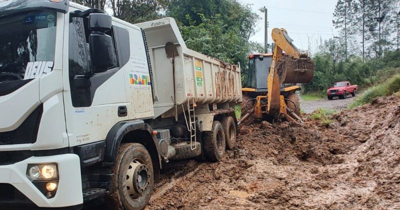 Praia Grande registrou quase 350 mil&iacute;metros de chuvas em 4 dias – Foto: Divulga&ccedil;&atilde;o/Defesa Civil de Praia Grande/ND