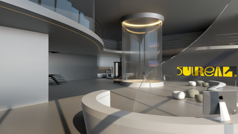 projeção de como será o túnel