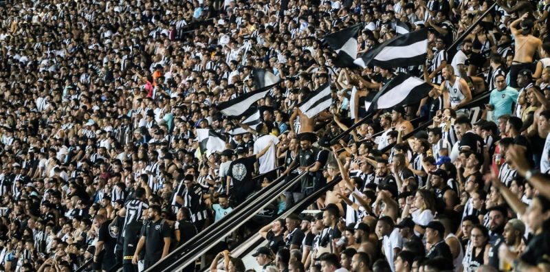 Torcida do Botafogo no estádio Nilton Santos