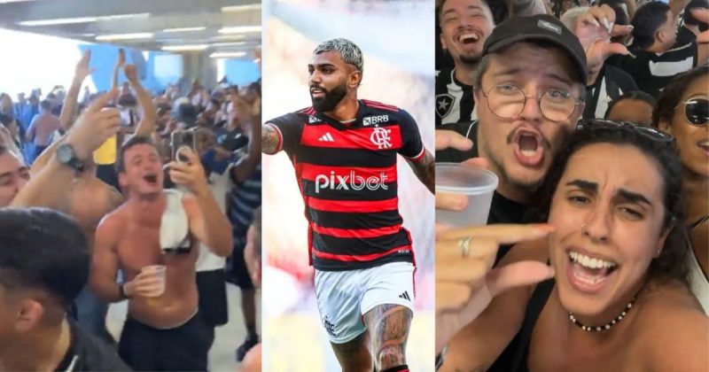 Gabigol foi alvo de provocação da torcida do Botafogo