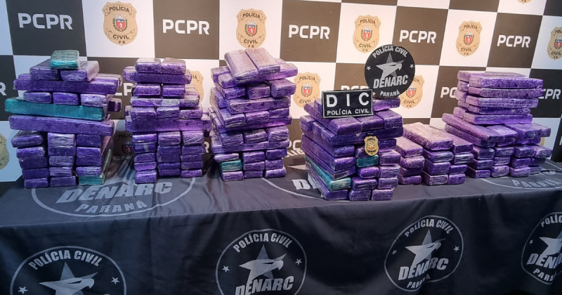 150 kg de maconha s&atilde;o apreendidos pela DIC de Itaja&iacute; – Foto: PMSC / Divulga&ccedil;&atilde;o