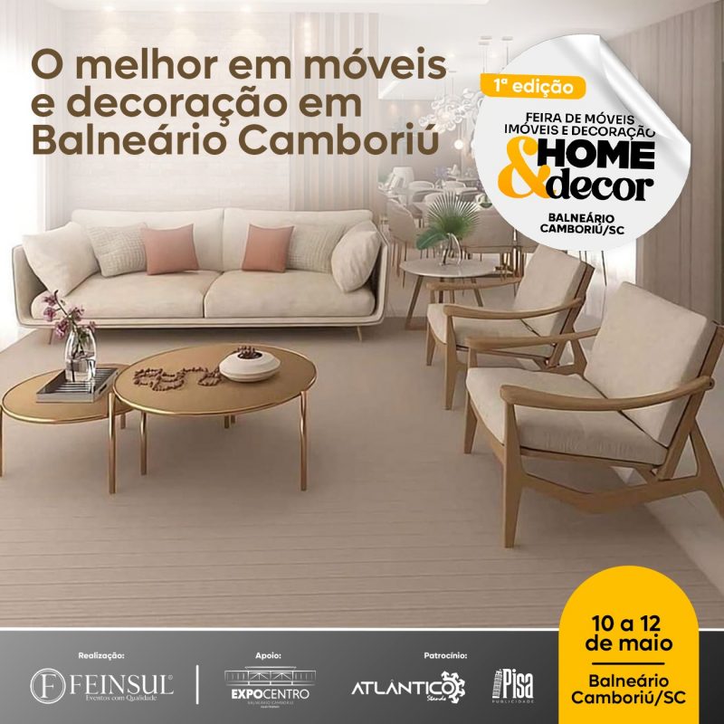 Feira de Home & Decor acontece em Balneário Camboriú e promete reunir mais de 60 expositores