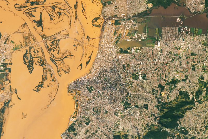 Imagens da enchente em Porto Alegre, RS
