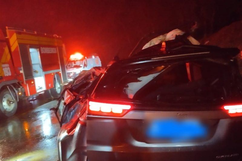 A motorista conduzia um dos carros na BR-470, em Curitibanos 